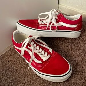 Red Old Skool Vans